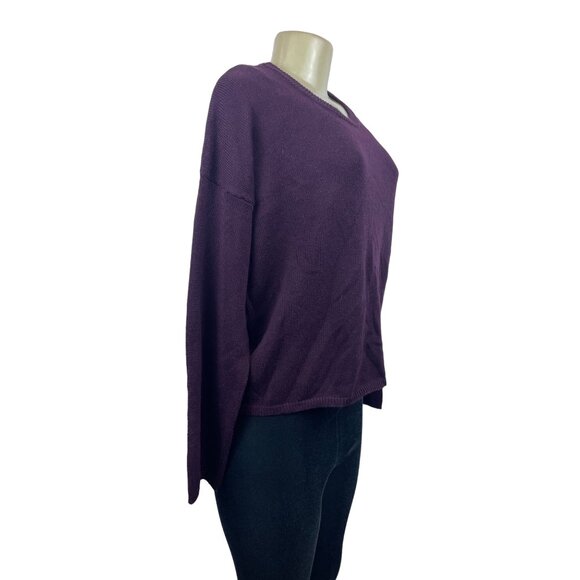 Lulu’s Women’s Burgundy Round Collar Sweater Sz M - NWT - Picture 2 of 7